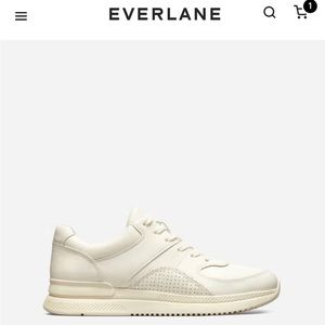 Everlane Trainer Leather Sneaker, off-white